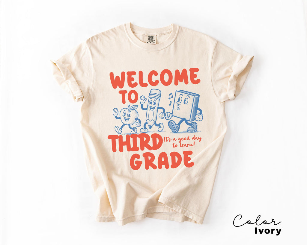 Comfort Colors Retro Third Grade Teacher Good Day Learn 3rd Grade Teacher Third Grade Teacher Elementary (1)