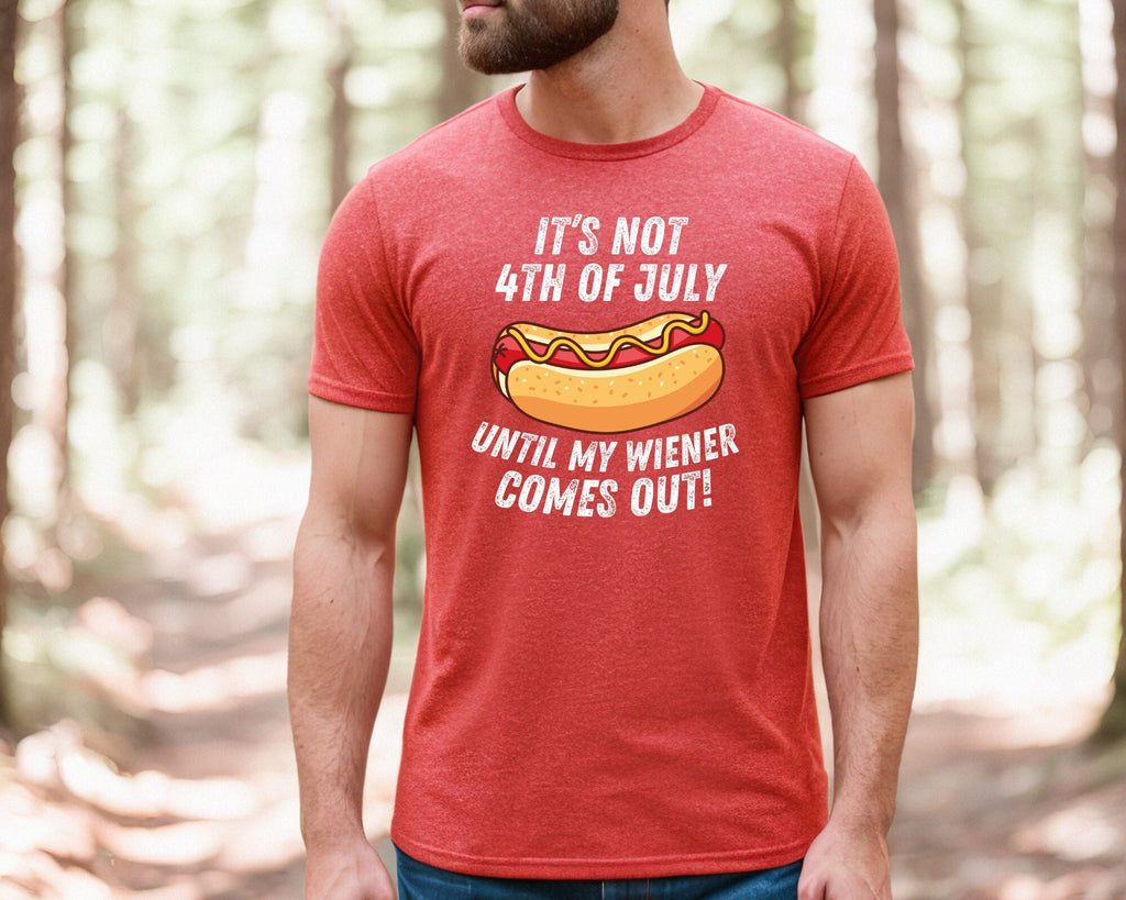 4th July It'S 4th July Until Wiener Comes Independence Day Tee 4th July Dog Lovers July 4th (1)