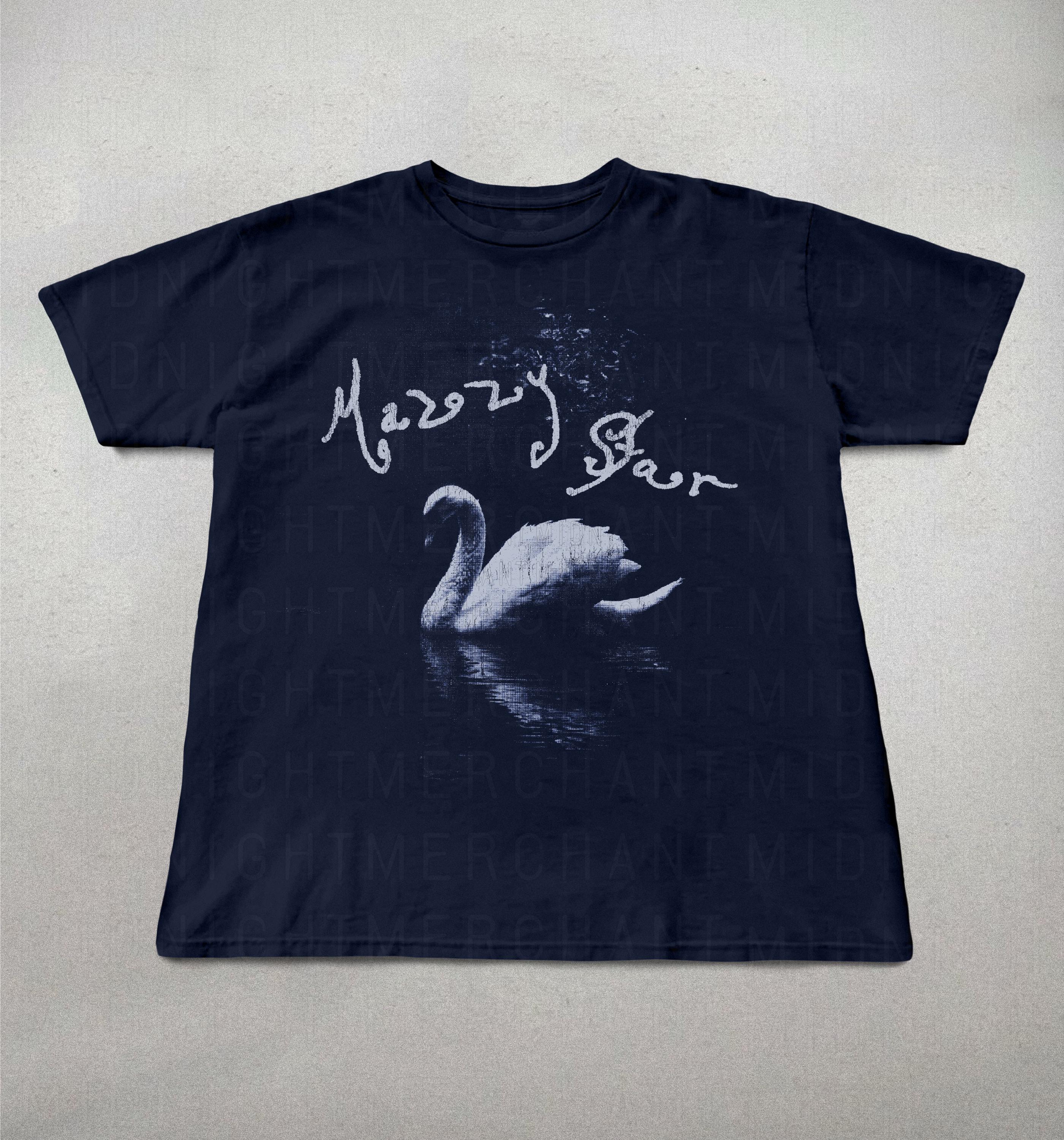 Mazzy Star Swan 90s Band Tees Among Swan Mazzy Star Alt Band Tee Band (1)