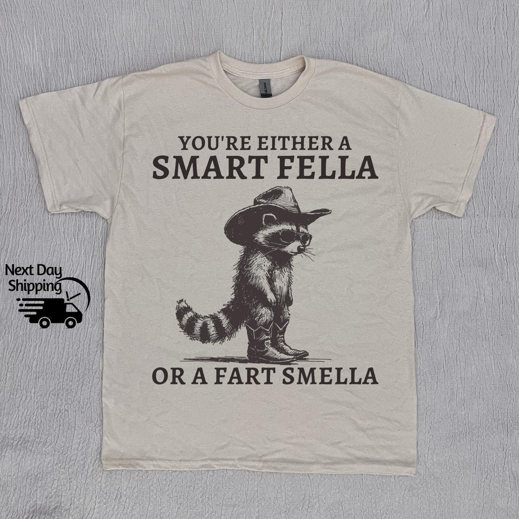 Retro Smart Fella Raccoon 90s Raccoon Vintage Vintage 90s Washed Vintage Distressed (1)
