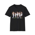 Knicks Starting Five Team York Art Squad Goals White Tee Softstyle Black Champs East (1)