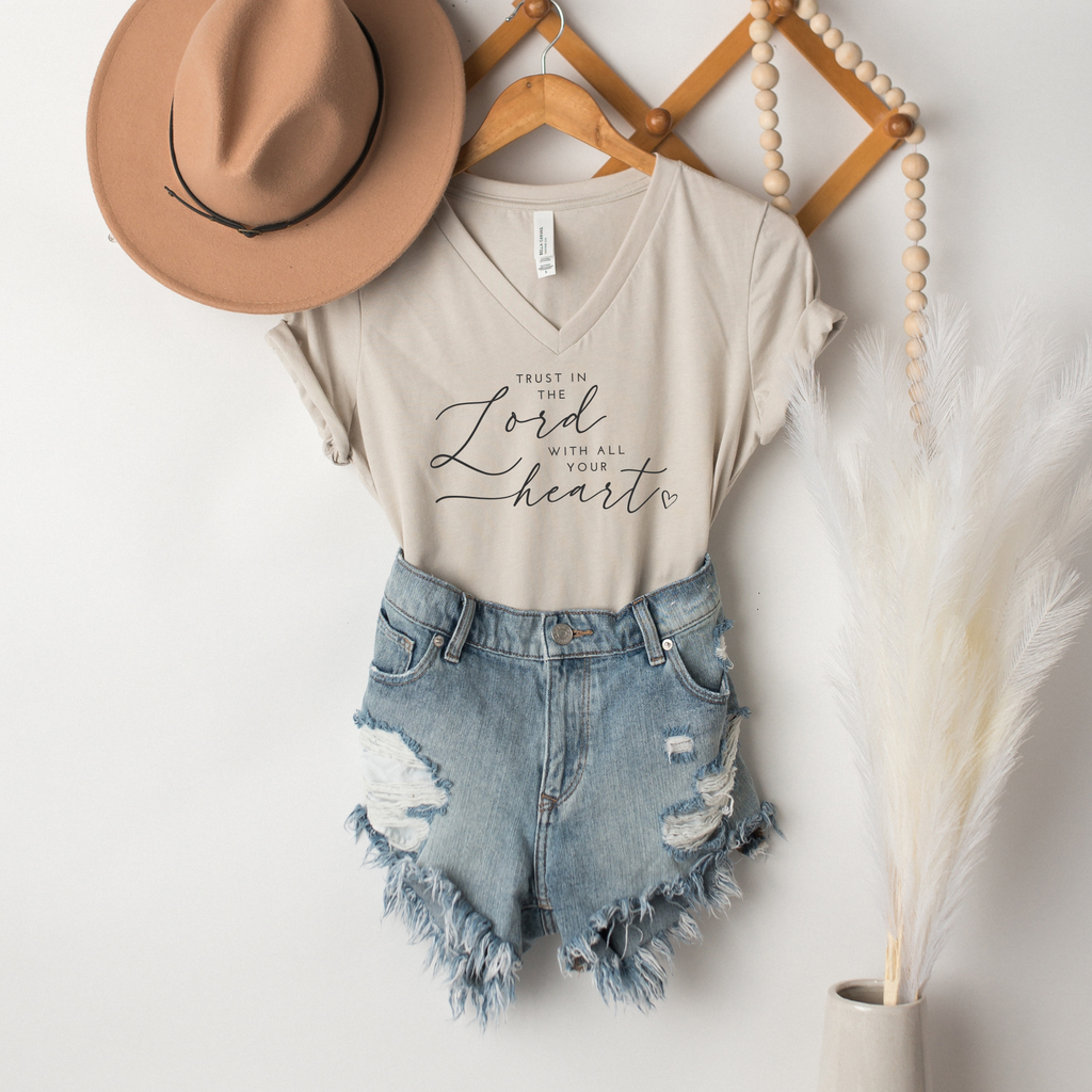 Trust in the Lord with All Your Heart Graphic Tee Shirt