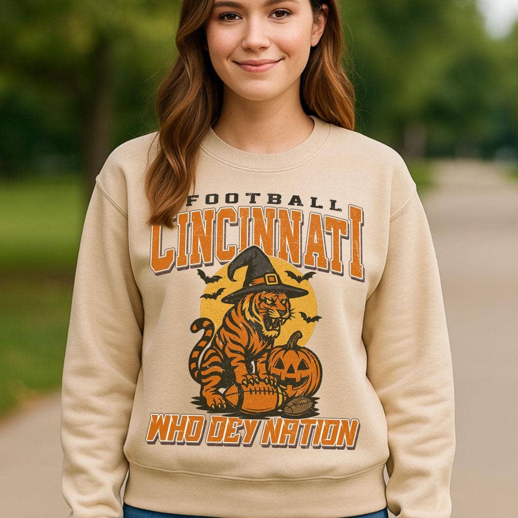 Cincinnati Spooky Crow Pumpkin Football Shirt