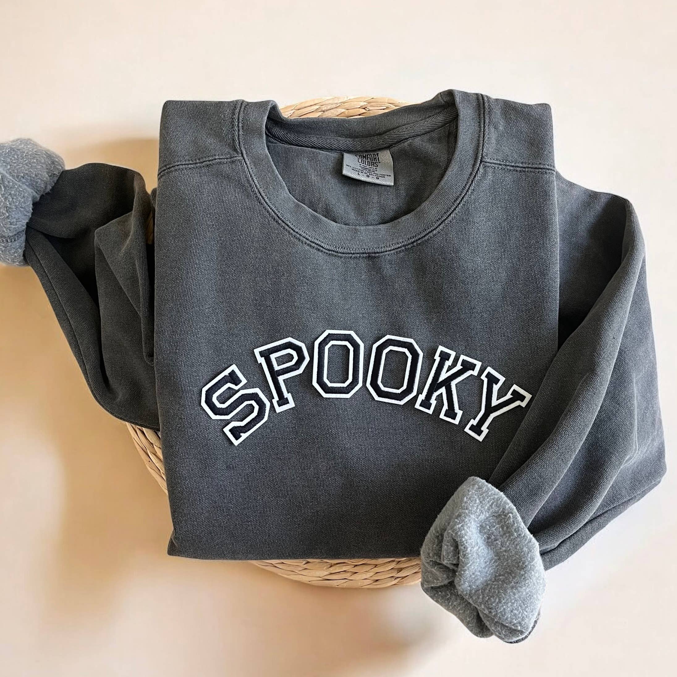 Comfort Colors® Spooky Sweatshirt, Halloween Sweatshirt