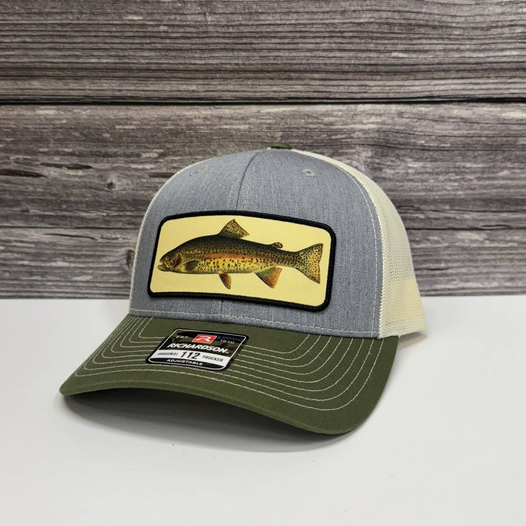 Rainbow Trout Woven Patch Hat – 208Tees