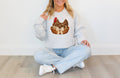 Vintage Leopard Hen Grey Graphic Sweatshirt Free Shipping