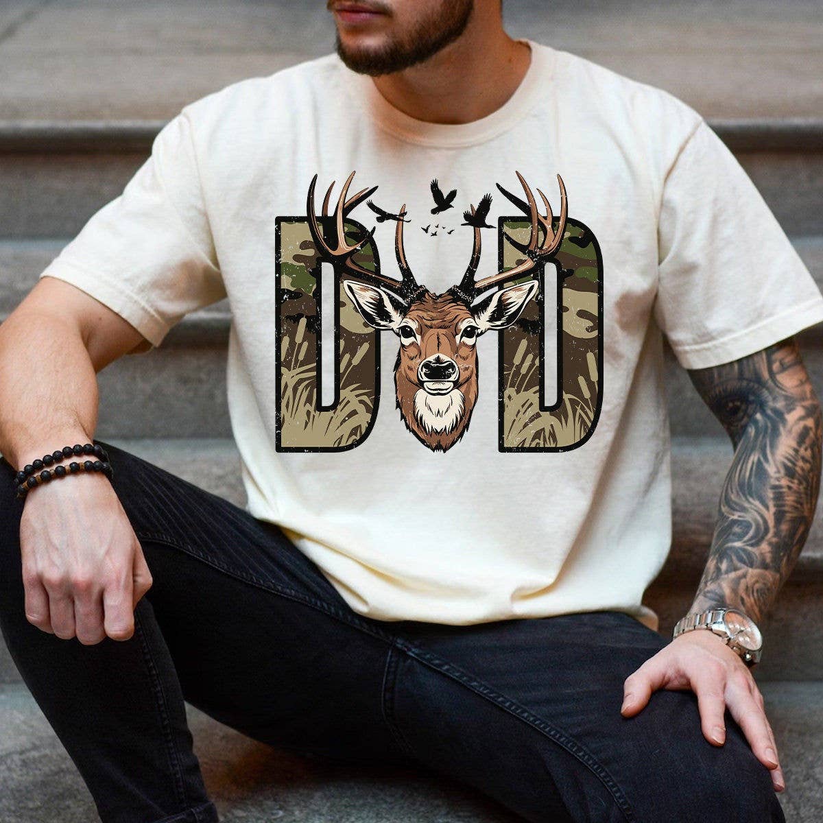 Best Buckin' Dad Ever Hunting Shirt For Father's Day