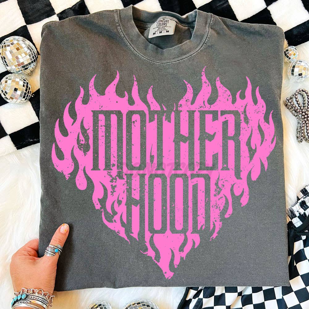 Motherhood Flame Heart Tee