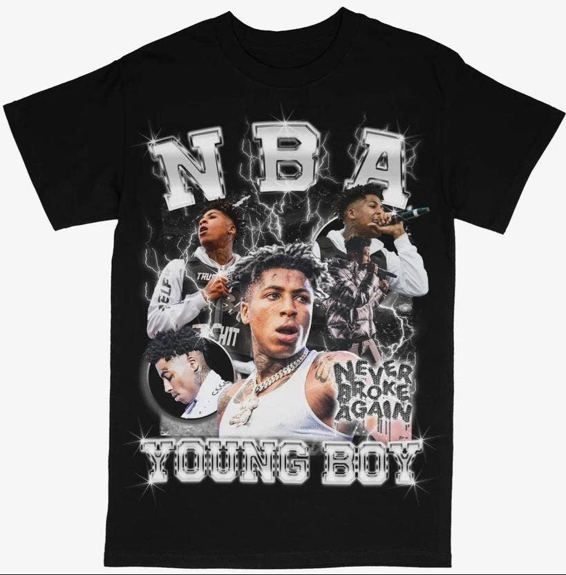 Nba Youngboy Bootleg Tee Vintage 90s Rapper Graphic Tee