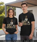 Pointer Dog On Cooler Hunting Graphic Tee Shirts