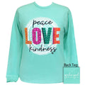 Peace Love Kindness Celadon Ls