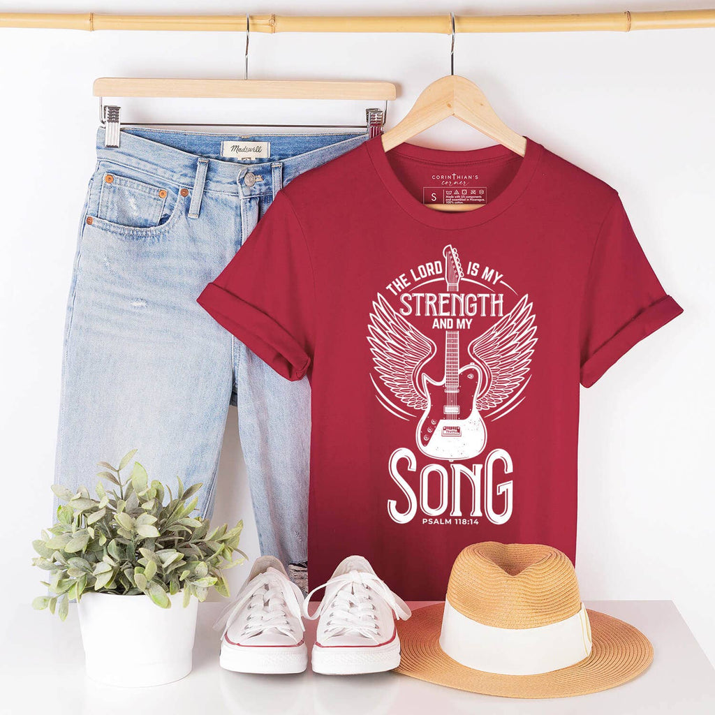 My Strength and My Song Graphic Tee Shirt