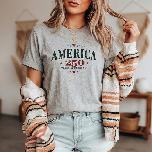 250 Years Freedom Bella Canvas Retro American Flag Usa Flag 4th July Proud Patriotic American (2)