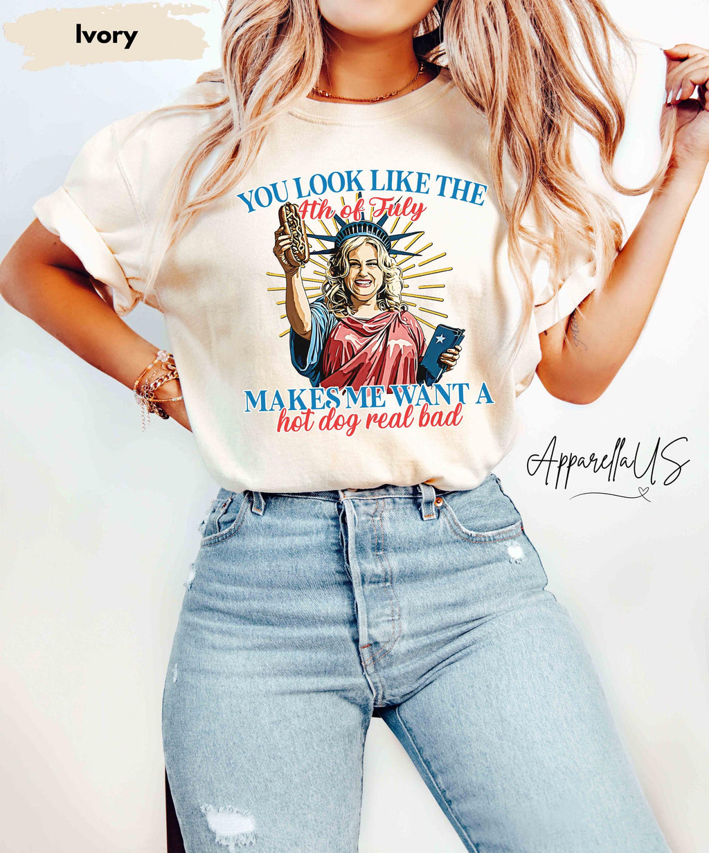 Comfort Colors Like 4th July Tee Makes Want Dog Real Bad Independence Day 4th July Gif (2)