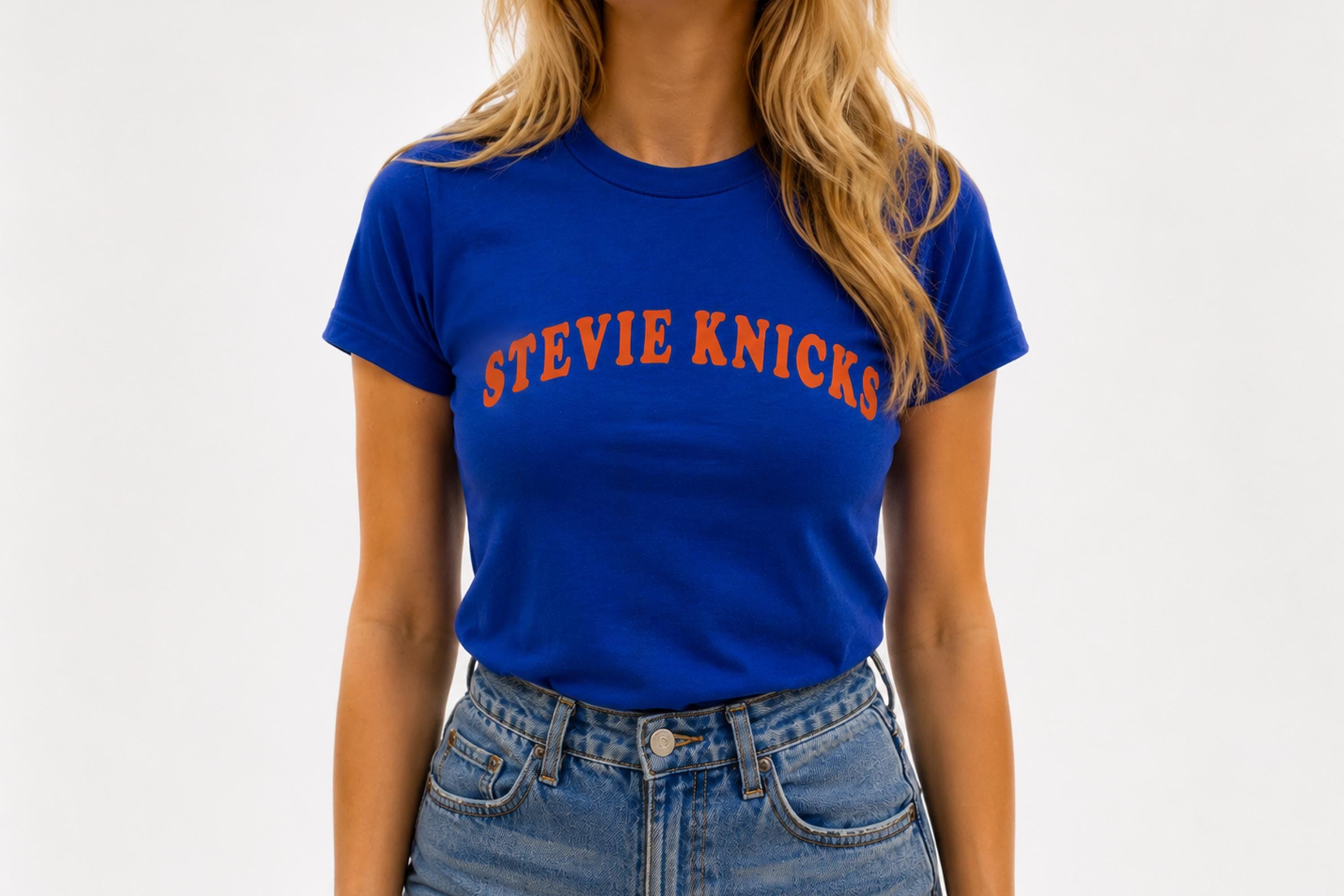Stevie Knicks Taylor Basketball York Basketball Tee Retro Rock Music Ny Fan Royal Blue Finals (2)