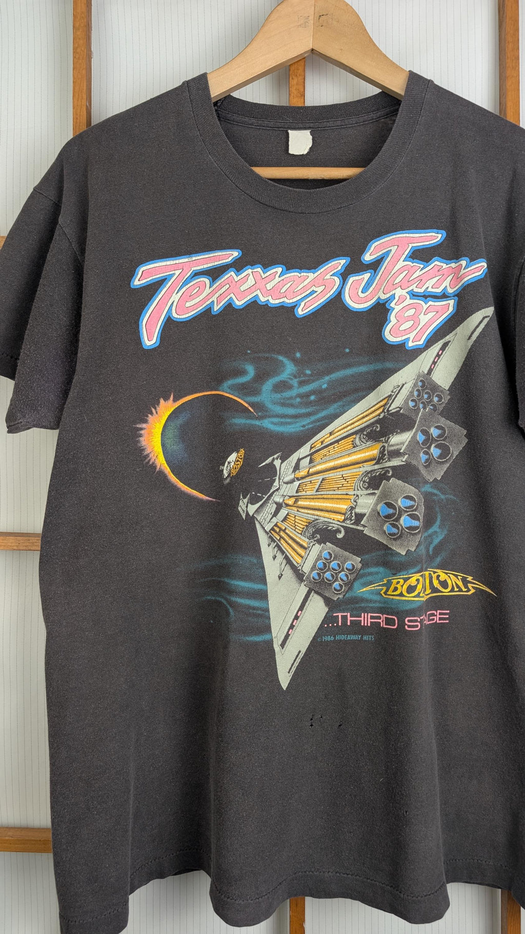 Vintage 1987 Texas Jam Festival Concert Band Tee Small Medium (2)