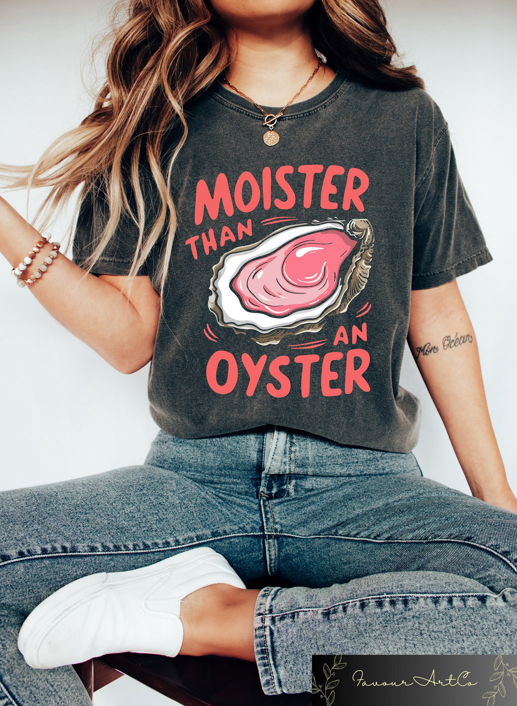 Moister Oyster Retro Humor Casual Unisex T-shirt, Sweatshirt, Hoodie (2)