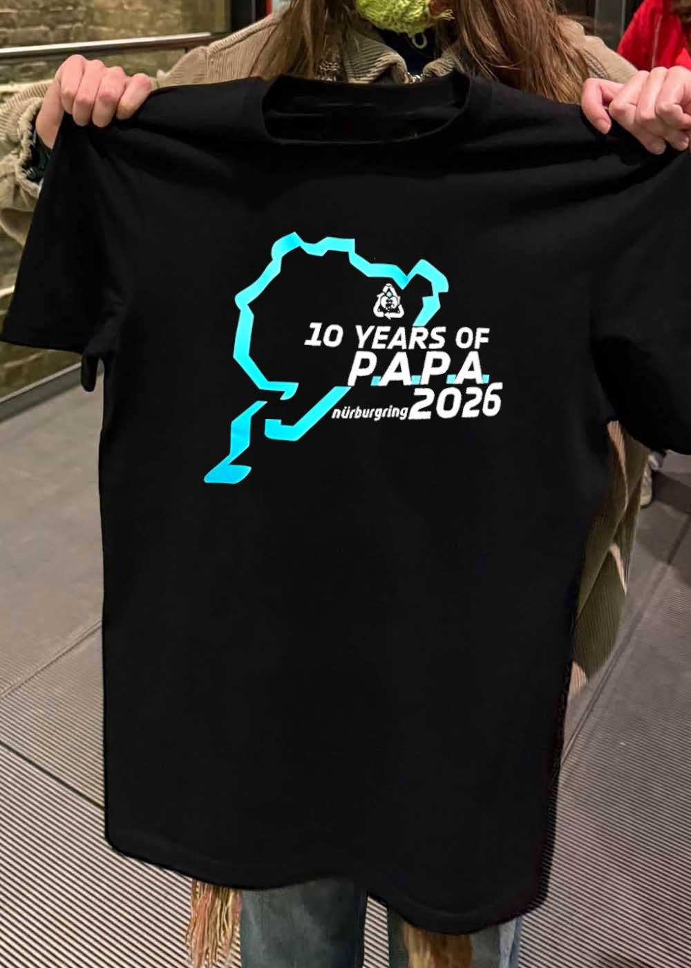 10 Years of P.A.P.A. Nürburgring 2026 Commemorative Racing T-Shirt
