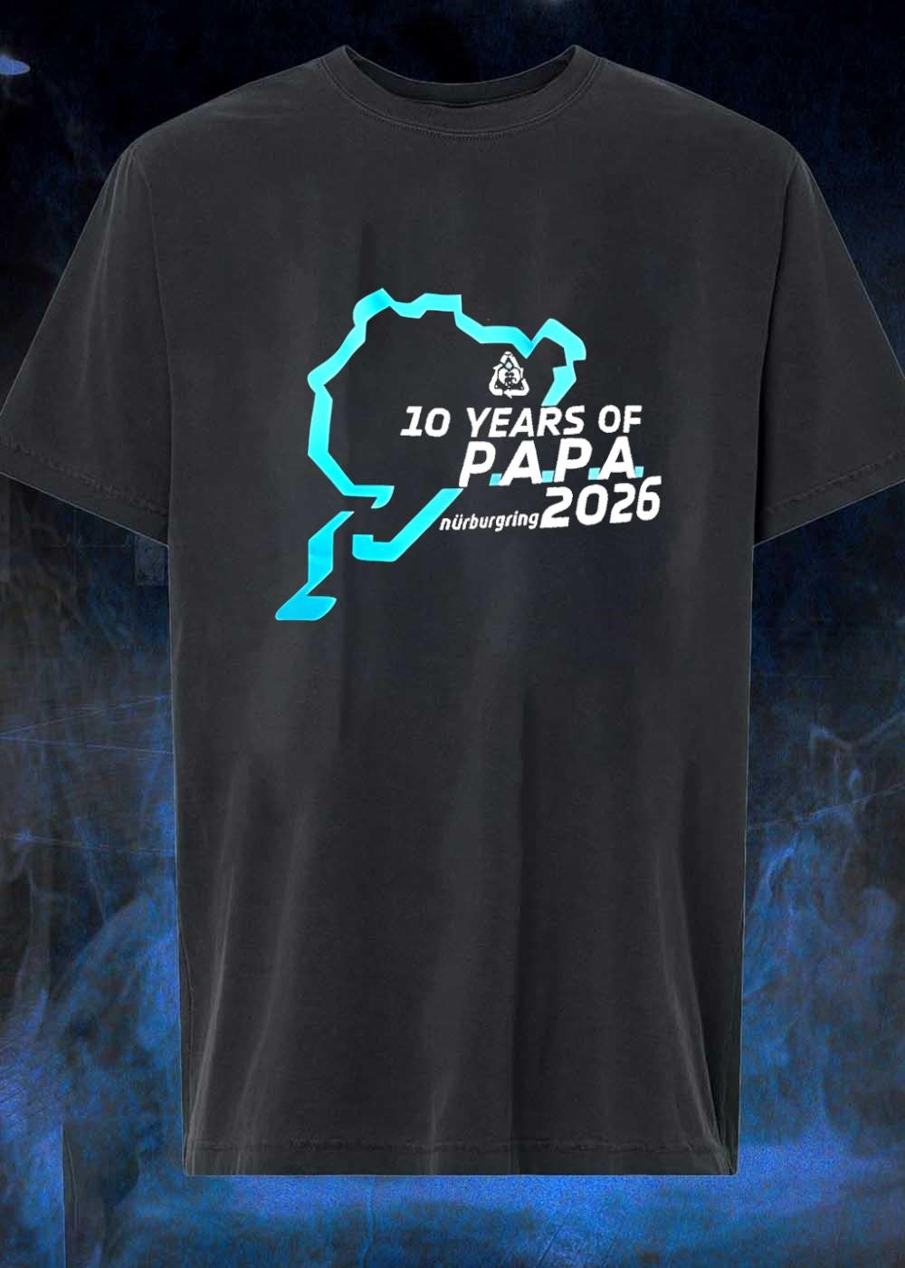 10 Years of P.A.P.A. Nürburgring 2026 Commemorative Racing T-Shirt