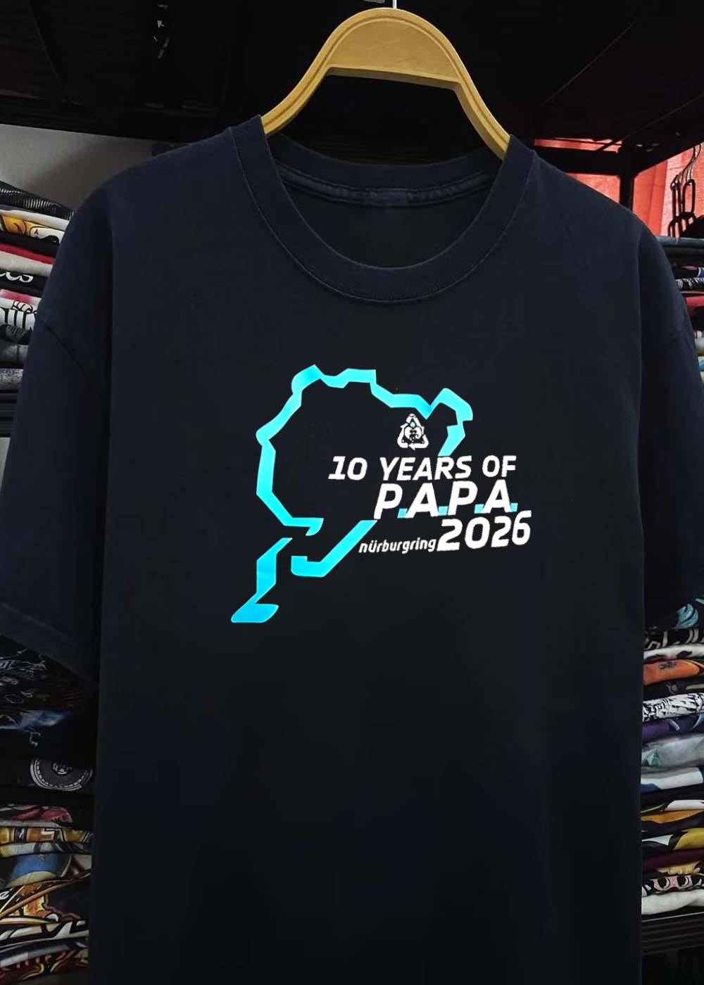 10 Years of P.A.P.A. Nürburgring 2026 Commemorative Racing T-Shirt