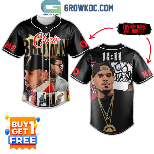 1111 Tour Best Of Chris Brown Personalized Baseball Jersey