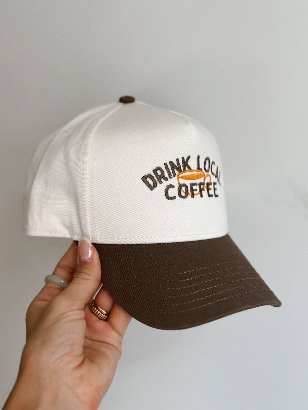 Drink Local Coffee Hat (Customizable)