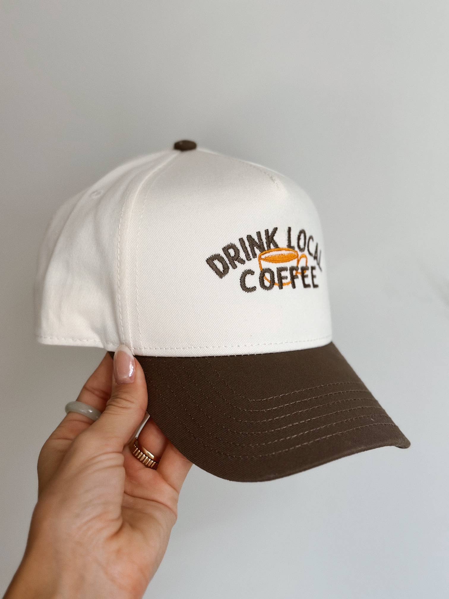 Drink Local Coffee Hat (Customizable)