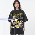 Sidney Crosby Vintage Washed Tee - Ice Hockey Graphic