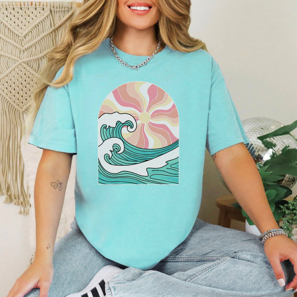 Custom Ocean Sunset Tee | Beach | Wave