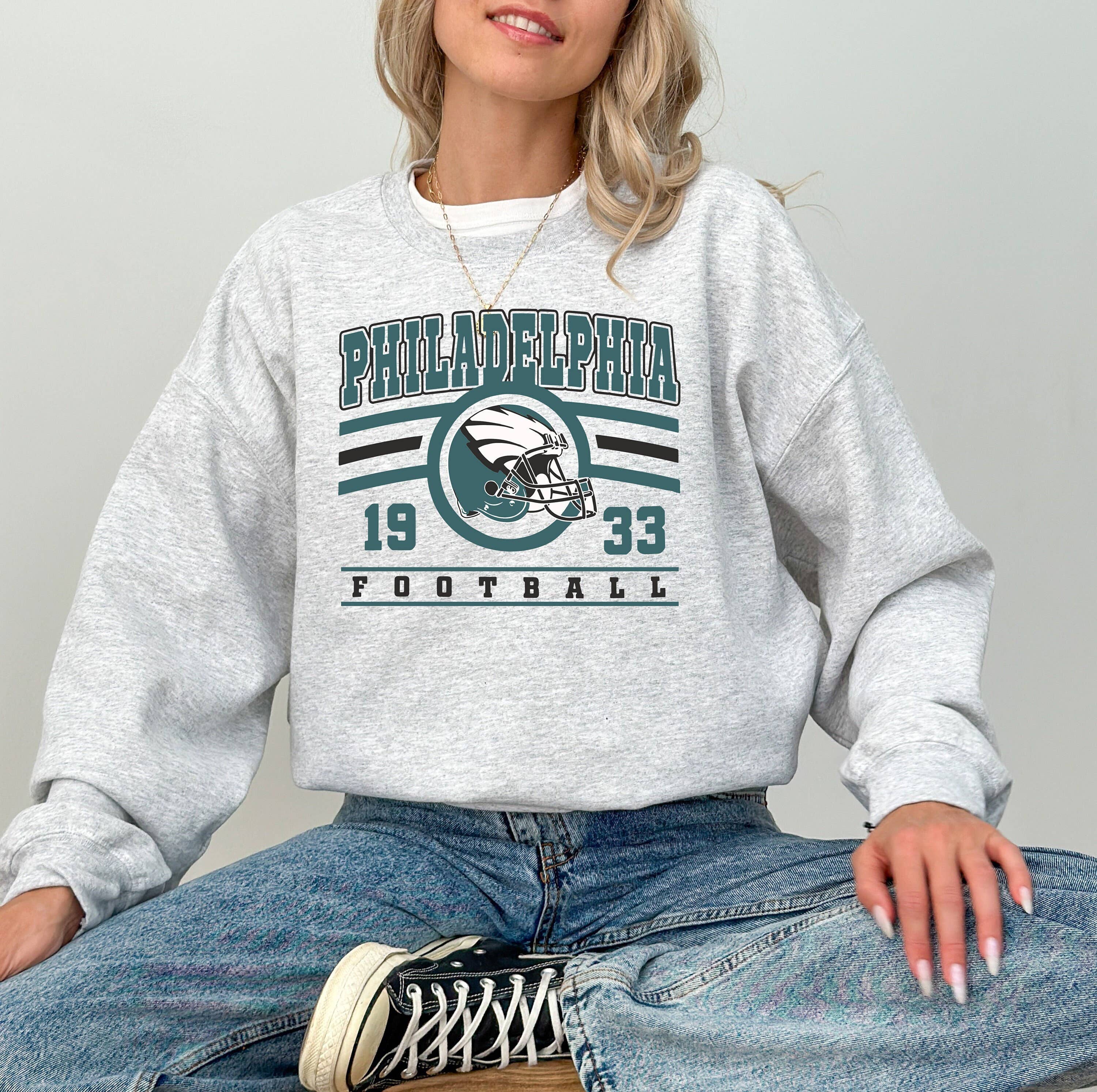 Philadelphia Football Fan Sweatshirt - Vintage Crewneck