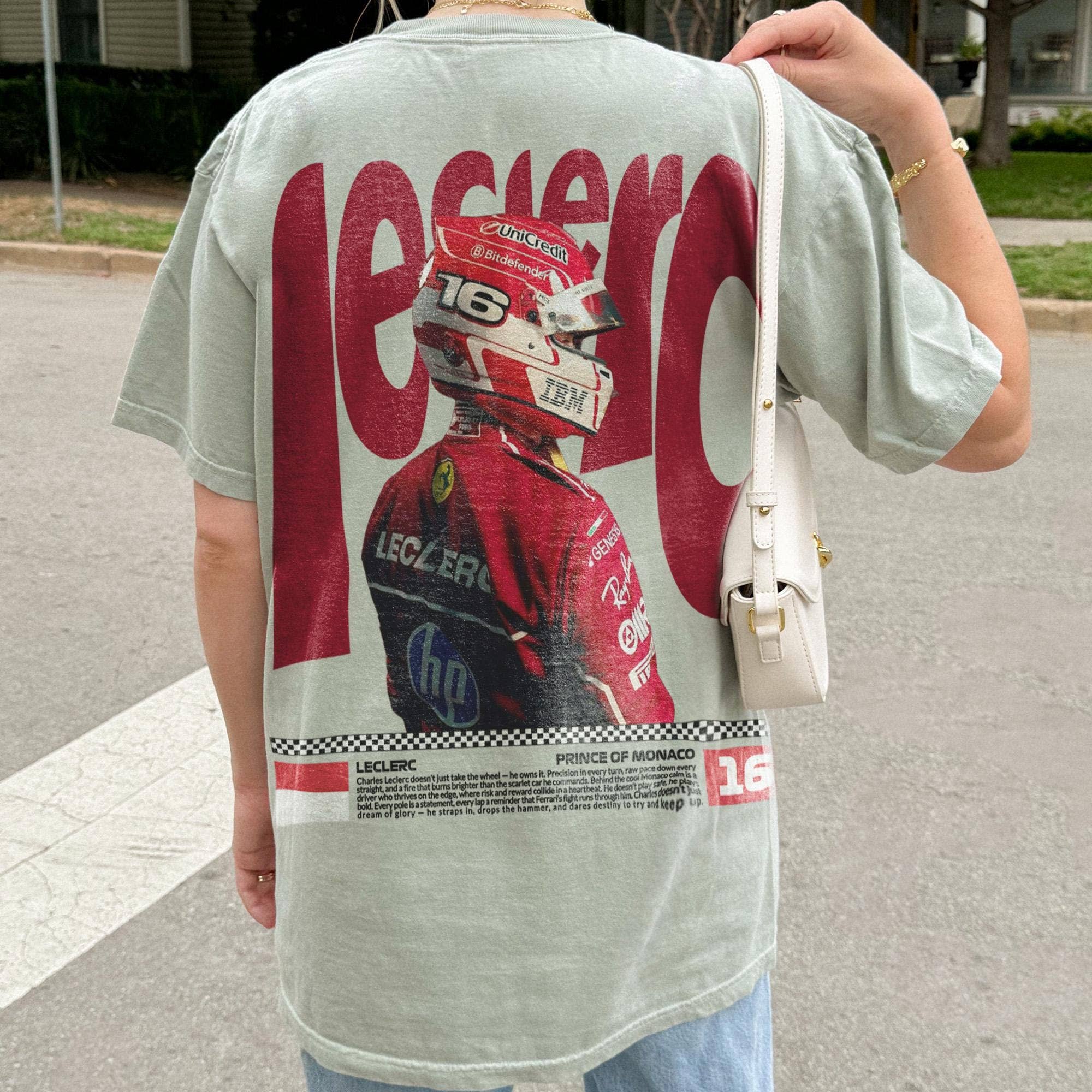 Vintage Char.Les Lec.Lerc Fer.Rari F1 Racing Tee