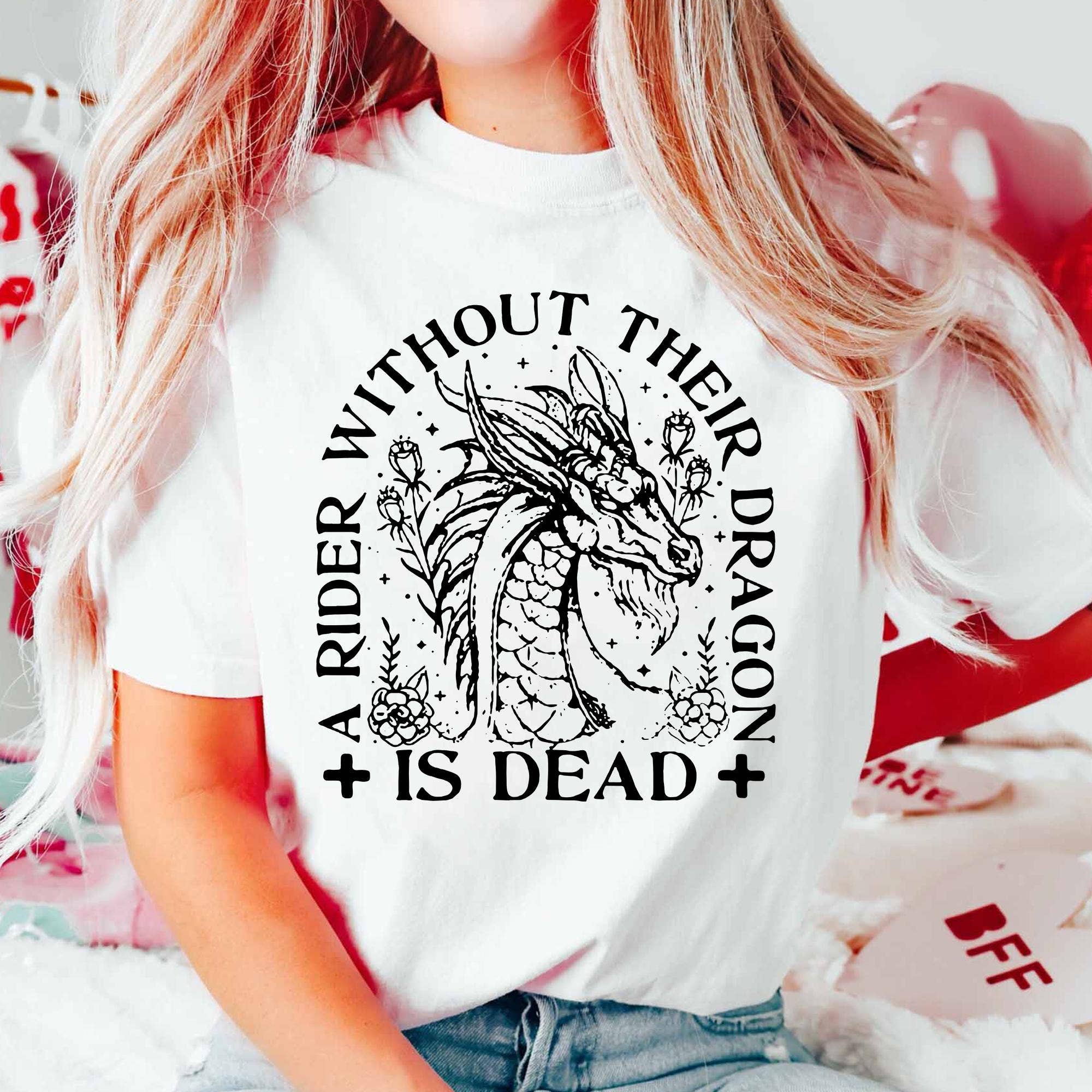 Dragon Rider Shirt - Fantasy Bookish Tee For Book Lovers