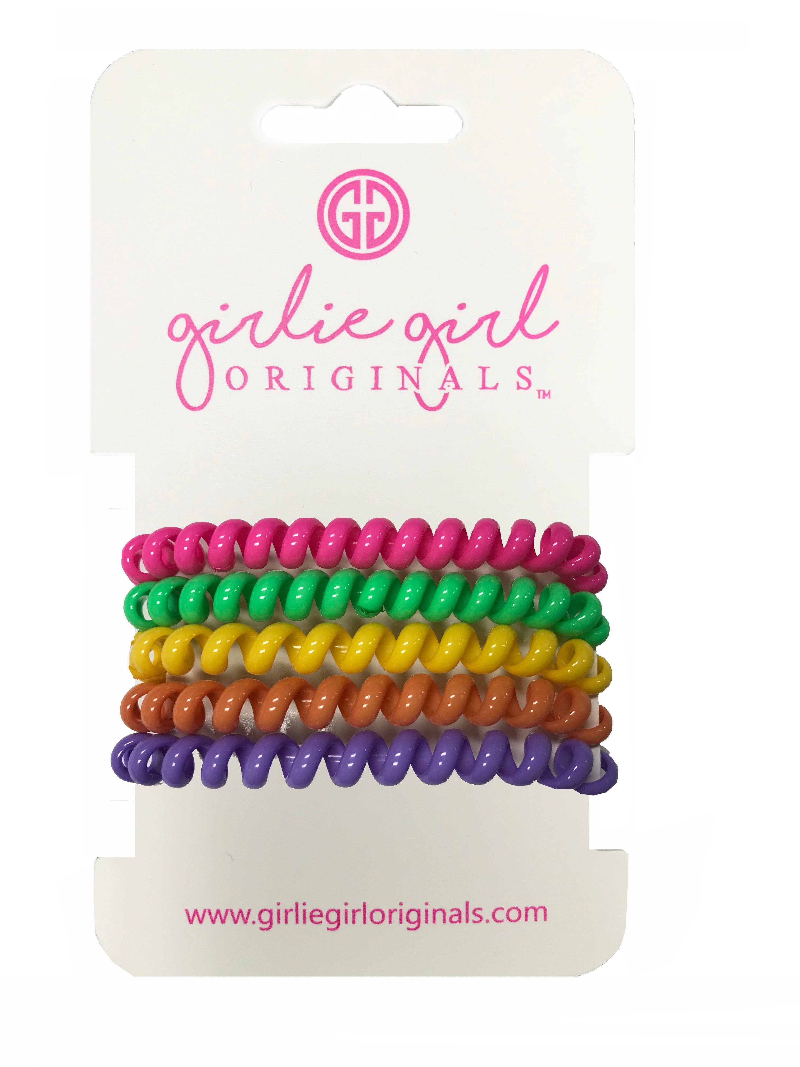 Tc-Sol 7 Telephone Cord Hair Ties