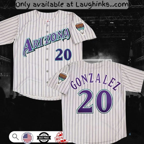 1999 2000 Luis Gonzalez Arizona Diamondbacks Baseball Jersey Shirt Full Printed