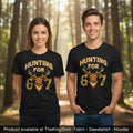 Hunting For 67 Camo Deer Head Graphic Tee Shirts