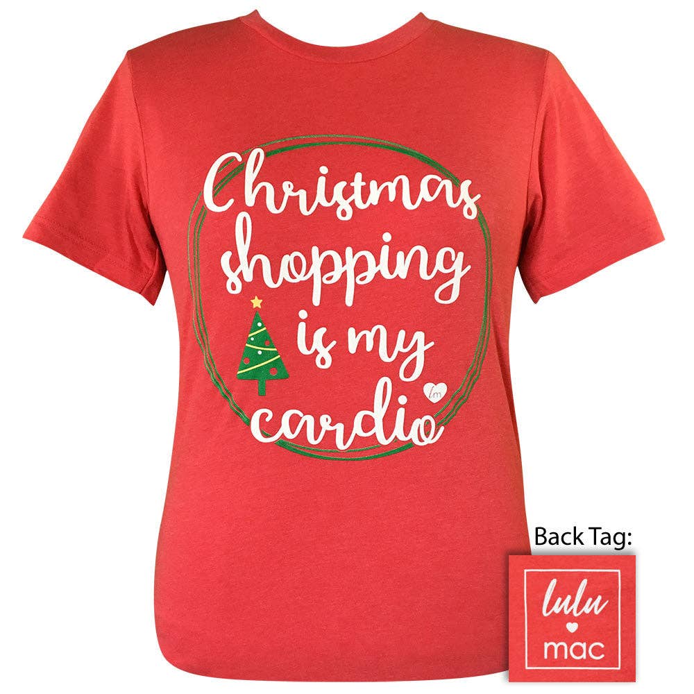 Lulu Mac-Christmas Cardio-Heather Red SS-LM34