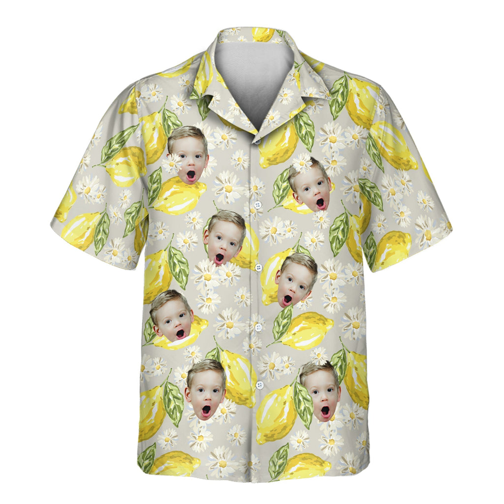 Lemon Grove Vibes | Aloha Custom Hawaiian Shirts with Faces or Logos