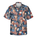 Retro USA Flag | Aloha Custom Hawaiian Shirts with Faces or Logos