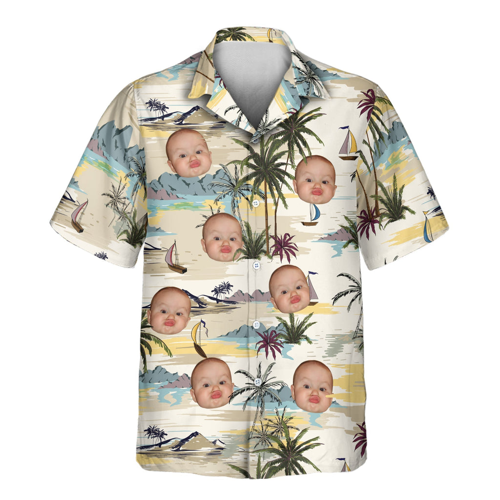 Tranquil Island | Aloha Custom Hawaiian Shirts with Faces or Logos