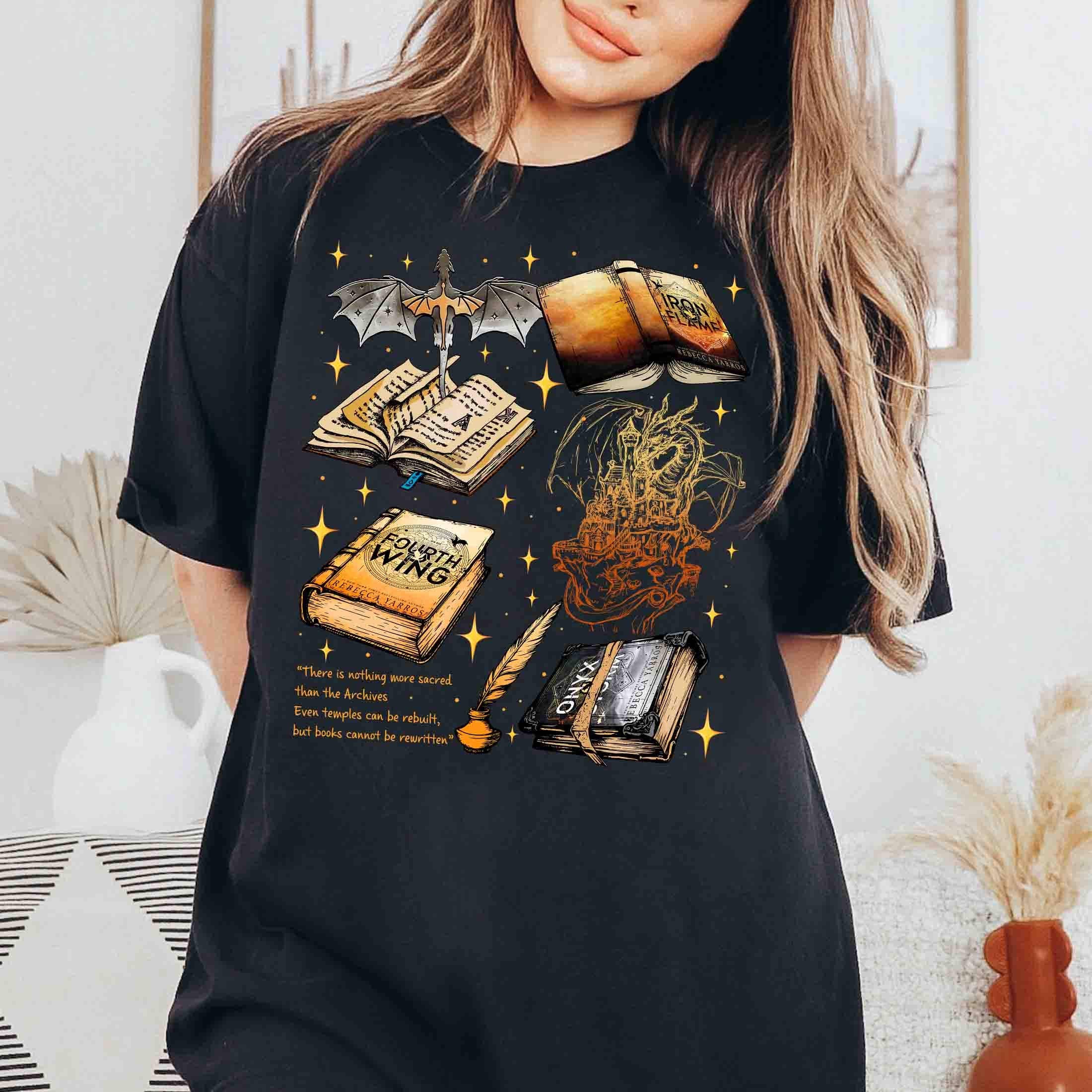 Fourth Wing Series T-Shirt For Fans - Dragon Rider Merch