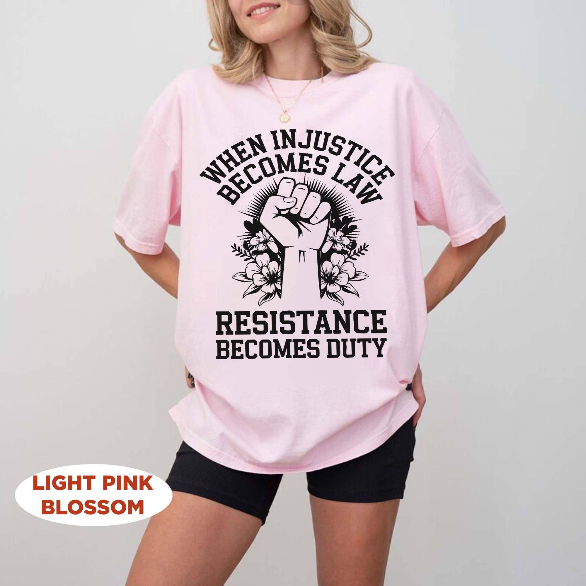 Resistance Duty Tee, Feminist Social Justice Protest Shirt