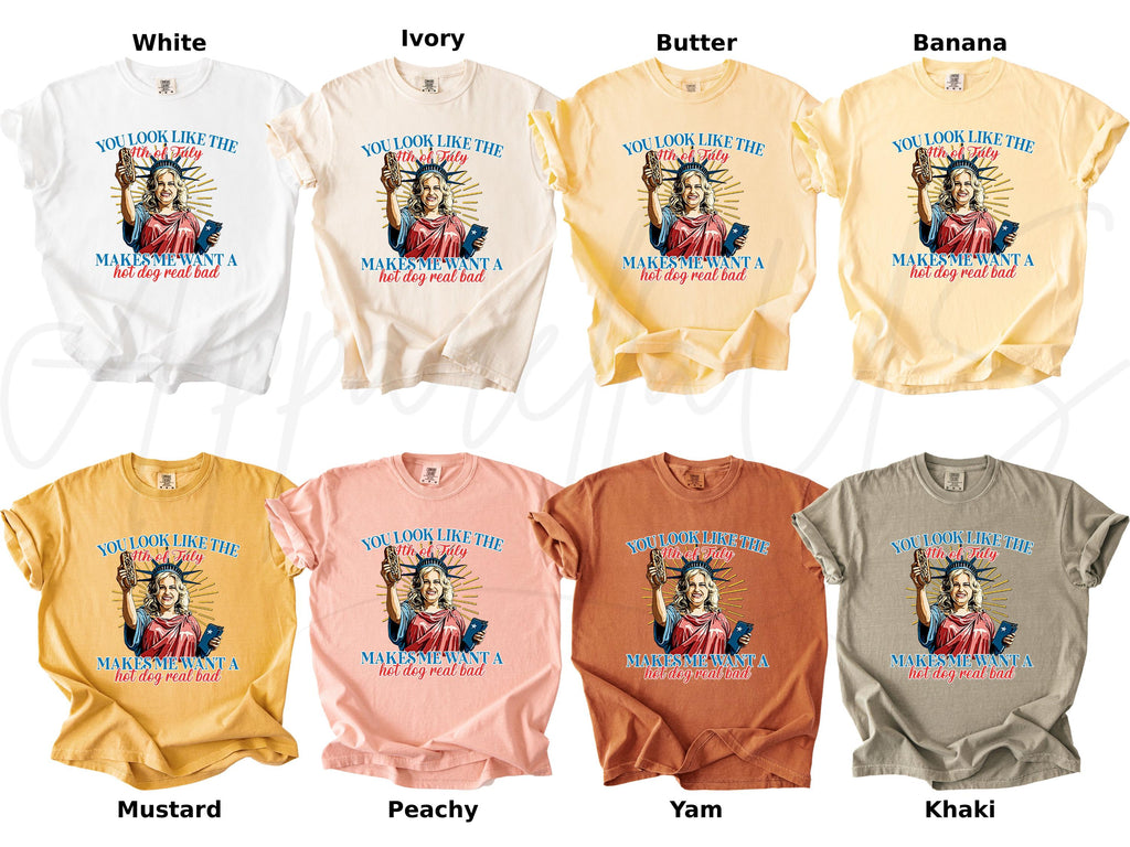 Comfort Colors Like 4th July Tee Makes Want Dog Real Bad Independence Day 4th July Gif (3)