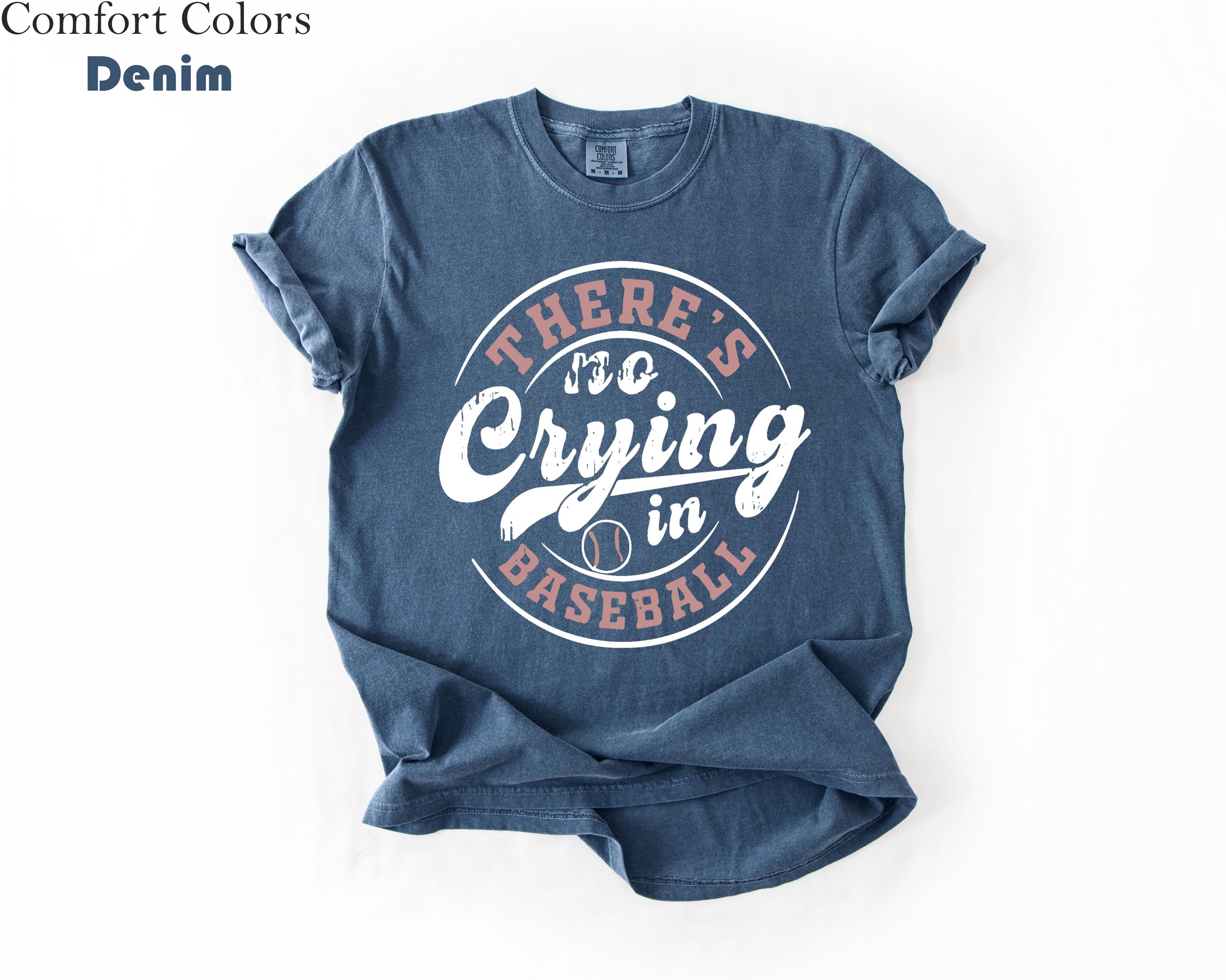 Comfort Colors Baseball Crying Baseball Baseball Game Day Baseball Mom Baseball Tee (3)