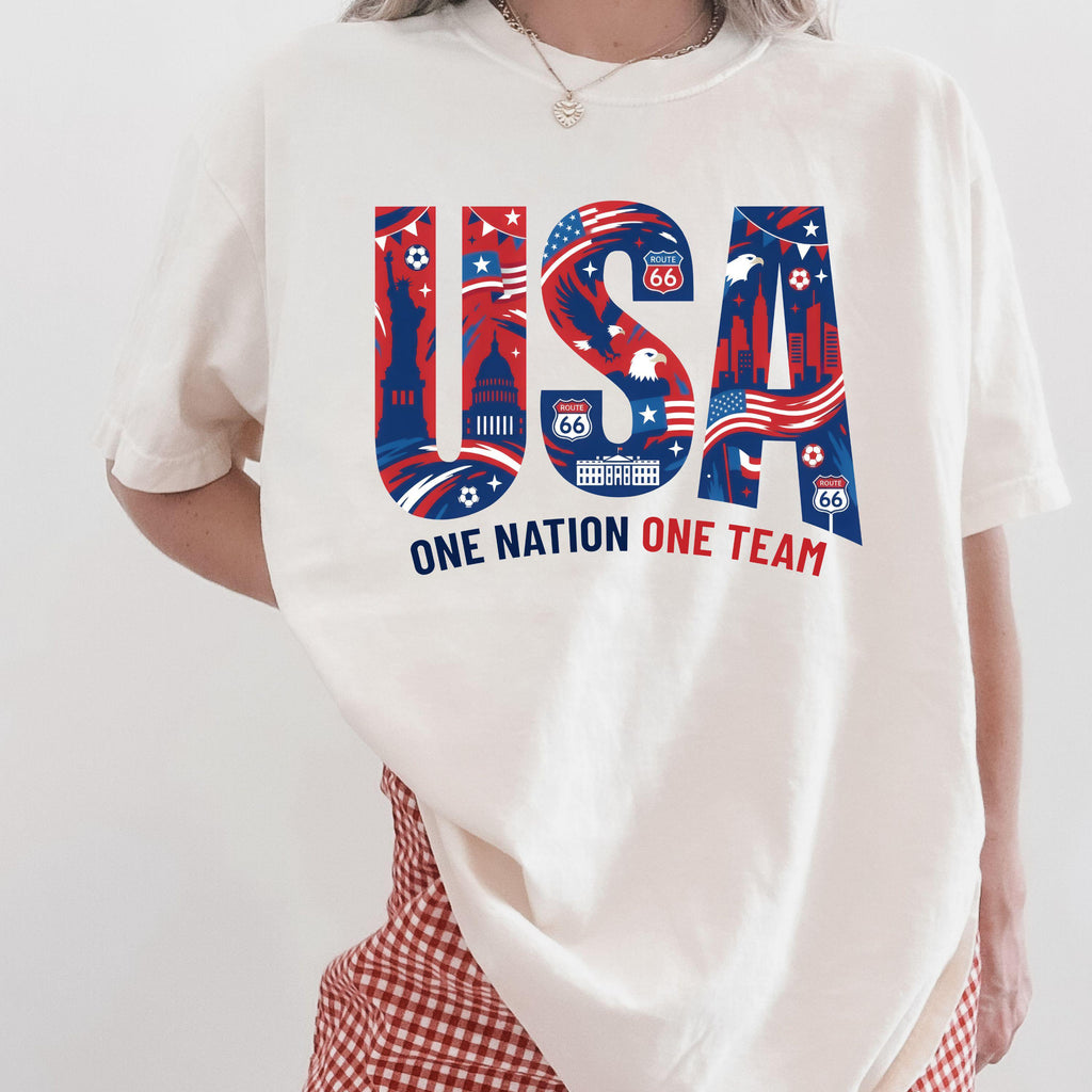 Usa Soccer Fan 2026 Custom Country Canada Mexico Comfort Colors International Football Tee World Soccer Game Day (3)