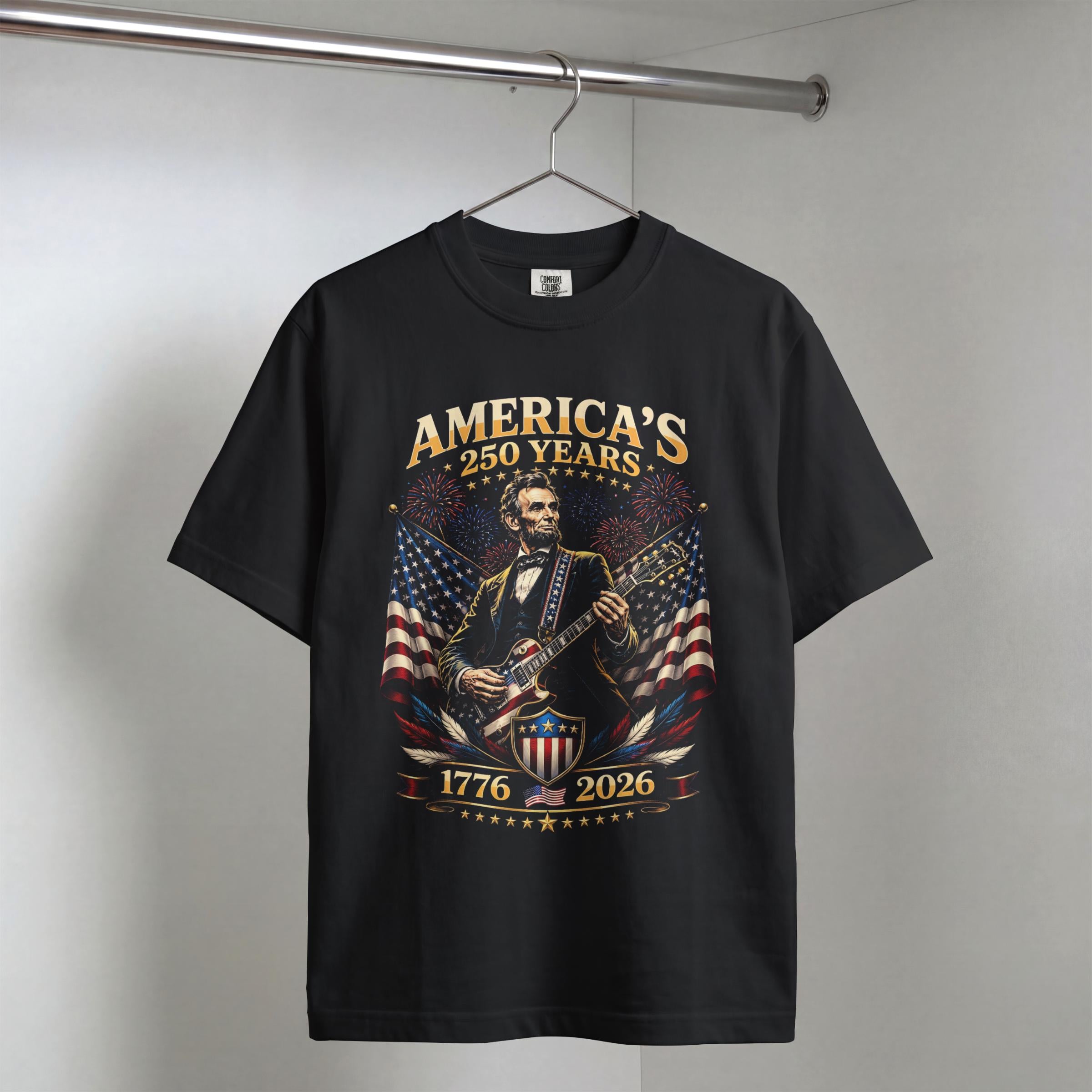 Usa 250 Year Tour Lincoln Playing Guitar 1776 2026 Patriotic 4th July Independence Day (3)