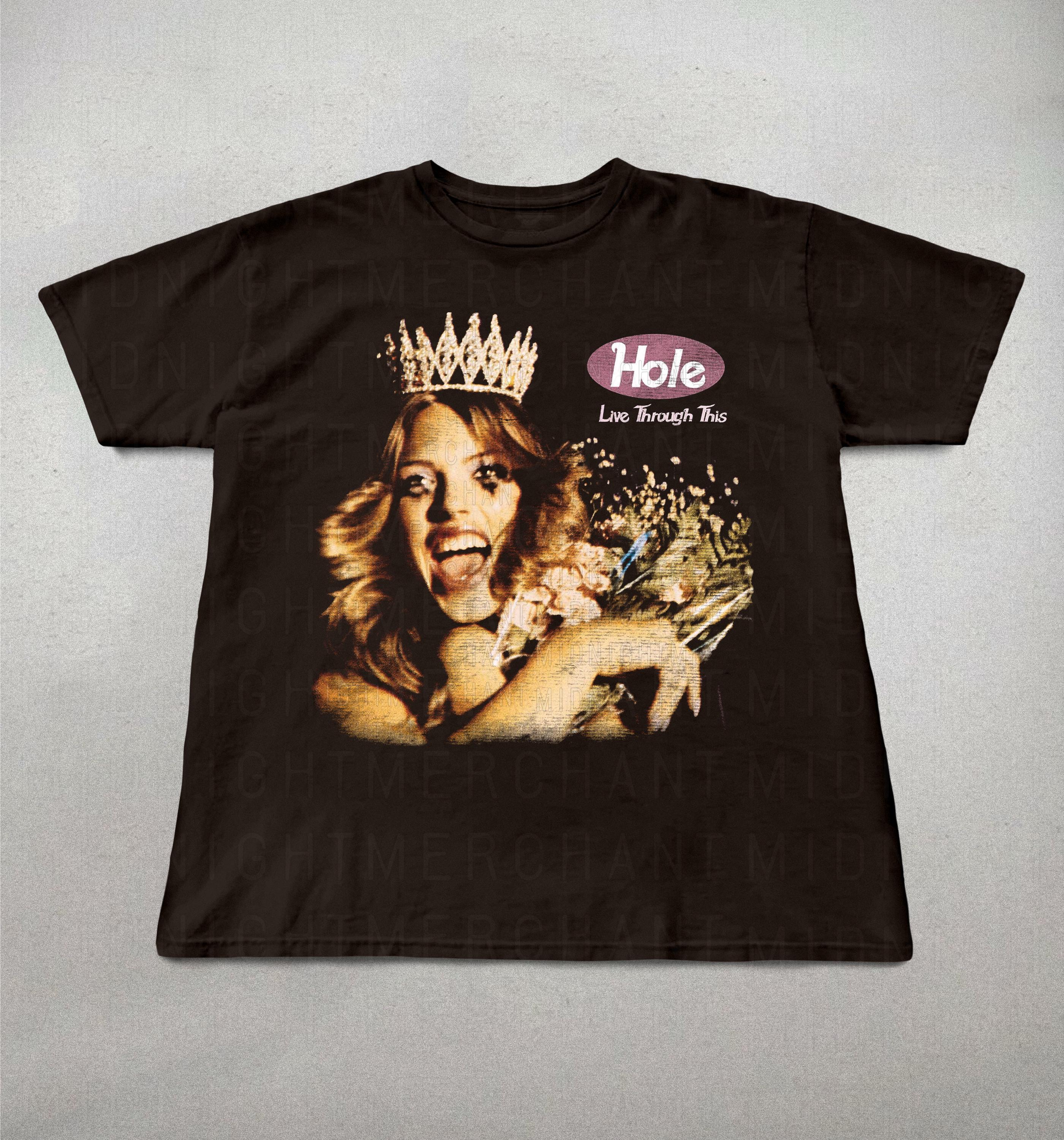Hole Band Live Through 90s Band Tees Retro Alt Rock Tee (3)