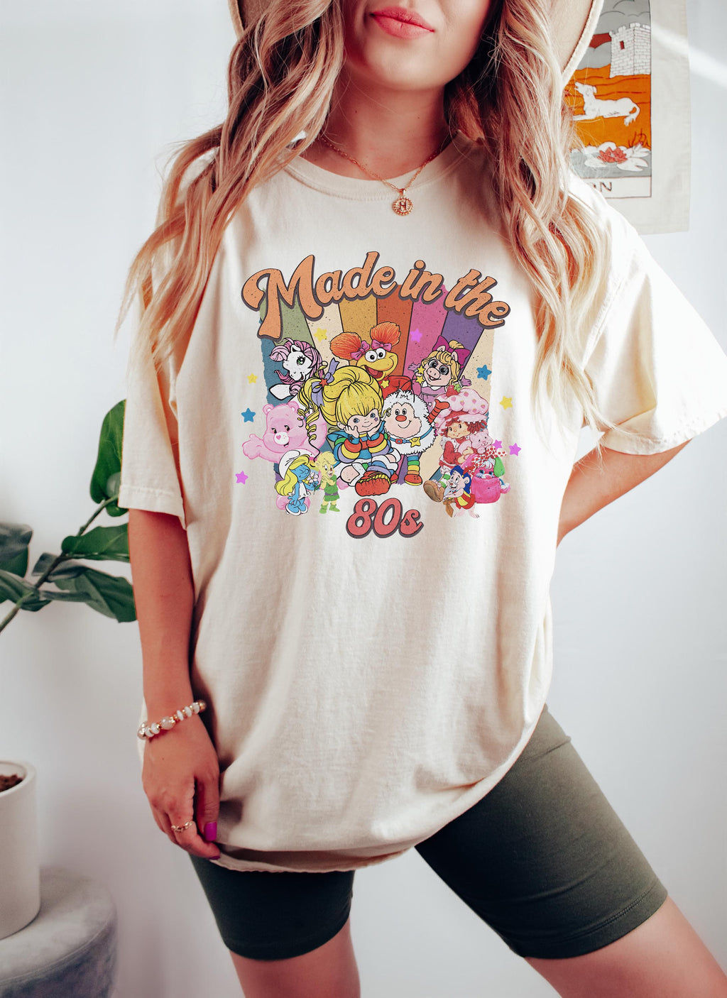 Cartoon Friends Nostalgia Made 80s 80s Y2k Tee 80s Party Rainbow Vintage 1980 Tee Birthday (3)