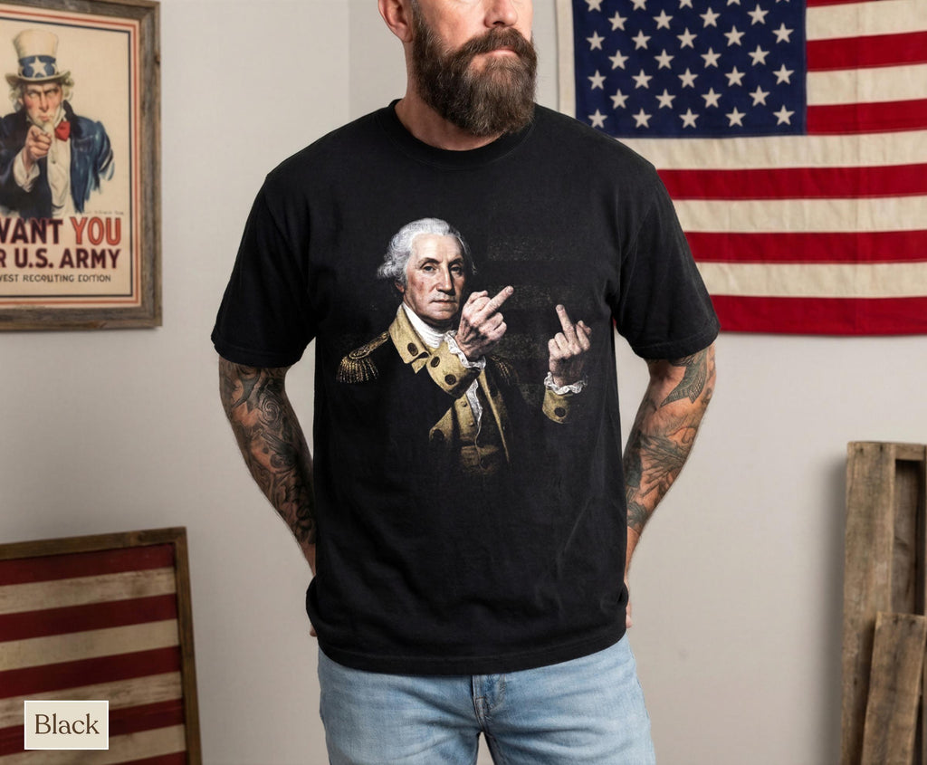 George Washington Patriotic Usa America 250 4th July Unisex T-shirt, Sweatshirt, Hoodie (3)