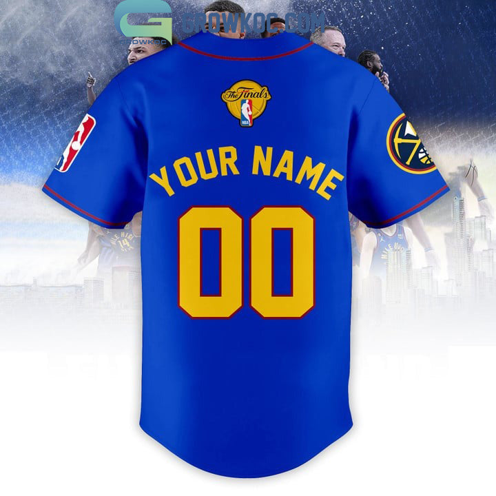 2023 NBA Finals Champions Blue Design Baseball Jersey