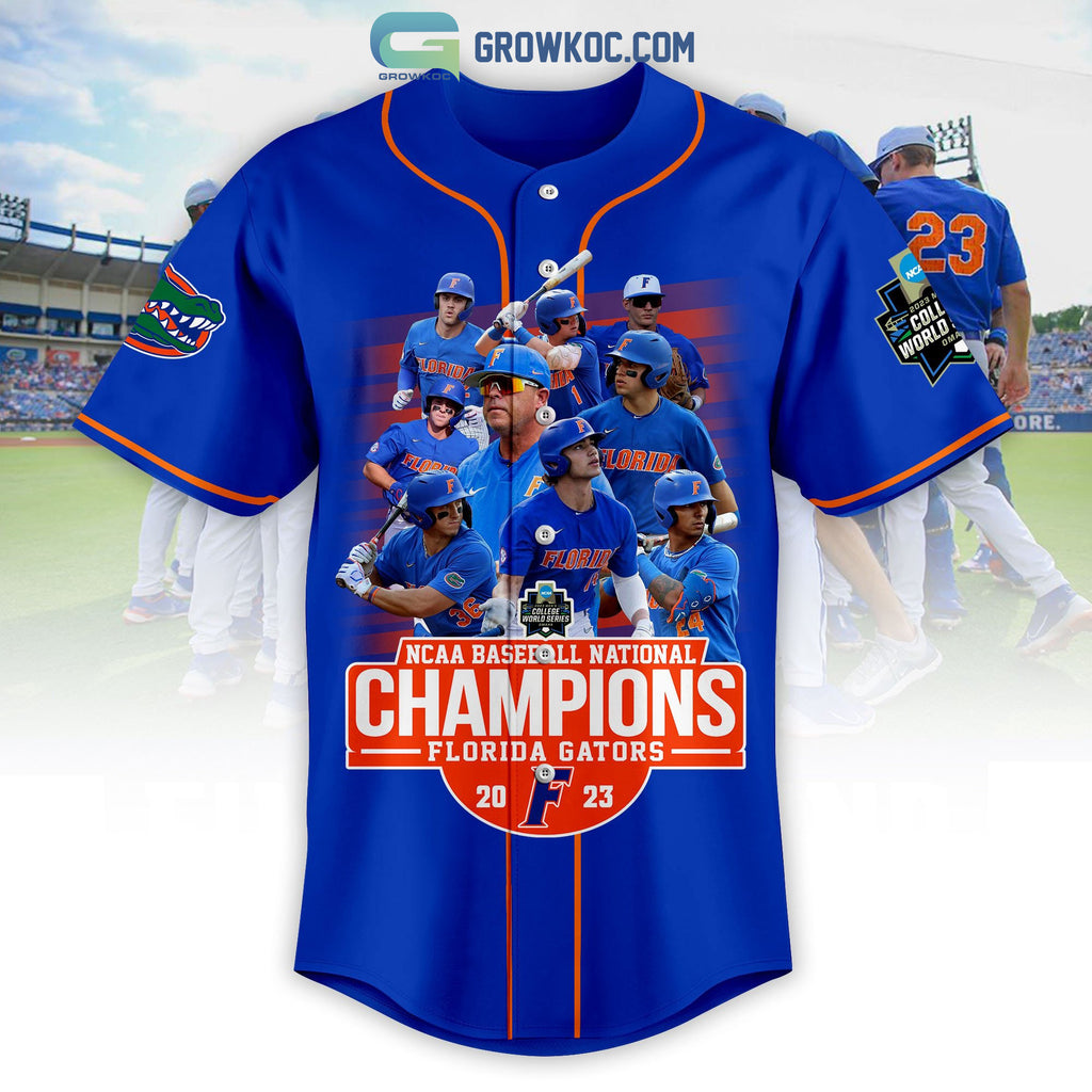 2023 NCAA Baseball National Champions Florida Gators Baseball Jersey